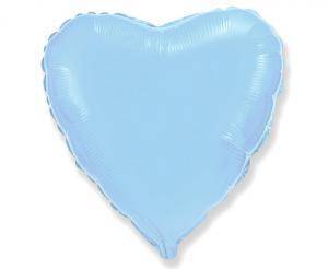 Foil balloon Blue Heart, 45cm, Flexmetal