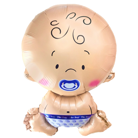 Foil balloon Bobas boy 74cm x 49cm