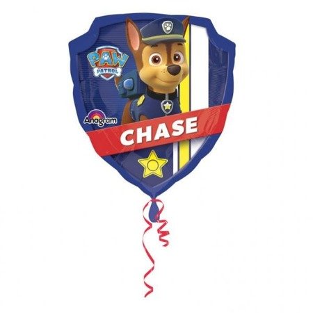 Foil balloon Chase Marshall Dog Patrol on stick, 35cm