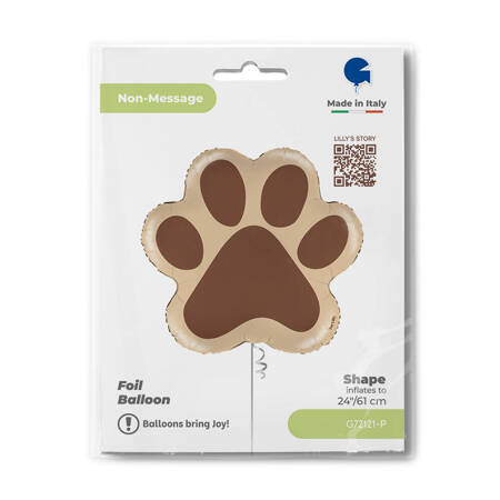 Foil balloon - Dog Paw 60cm