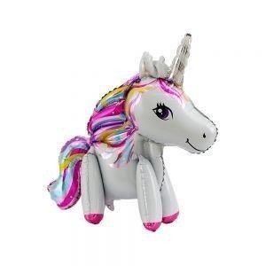 Foil balloon Folding unicorn 3D, 65cm