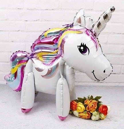 Foil balloon Folding unicorn 3D, 65cm