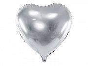 Foil balloon Heart XXL, 61cm, silver