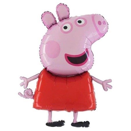 Foil balloon - Peppa pig, 104cm packed