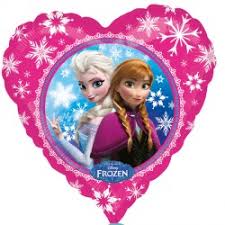 Foil balloon Round Ice Land Frozen Anna and Elsa, 46 cm