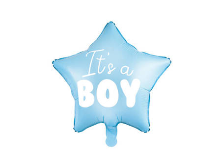 Foil balloon Star Blue - It's a boy, 48cm