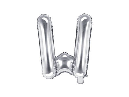 Foil balloon letter in 35cm, silver