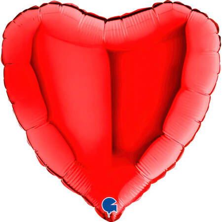 Foil balloon - red heart 46 cm, Grabo