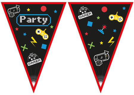 Garland, Gamer party flags 230 cm