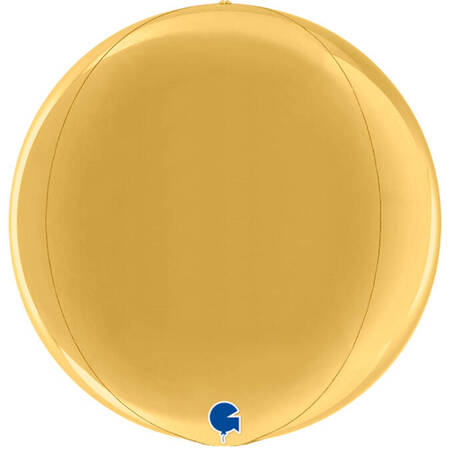 Globe balloon gold 4D, 40 cm