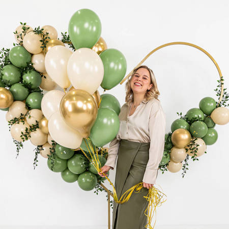 Glossy Chrome, Gold latex balloons, 30cm, 50 pcs.