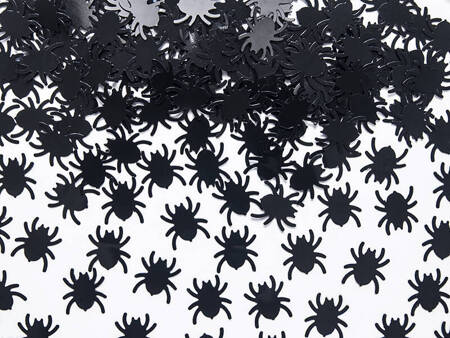 Halloween foil confetti 15 g - spiders and cobwebs