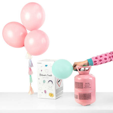 Helium bottle, pink, for 50 balloons