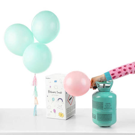 Helium cylinder bottle, pink, for 30 balloons