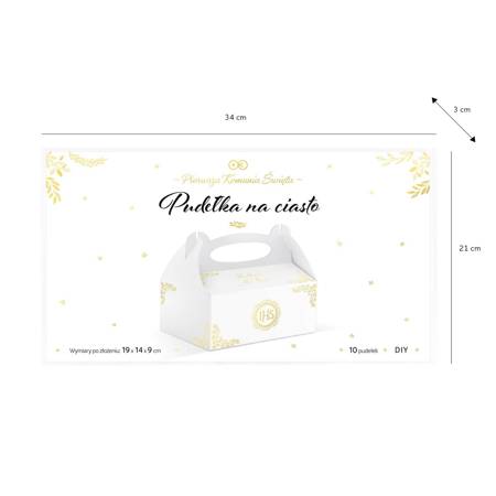 IHS Communion Cake Boxes, 10 pcs