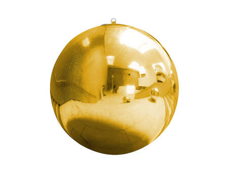 Inflatable ball, gold mirrored, 120cm