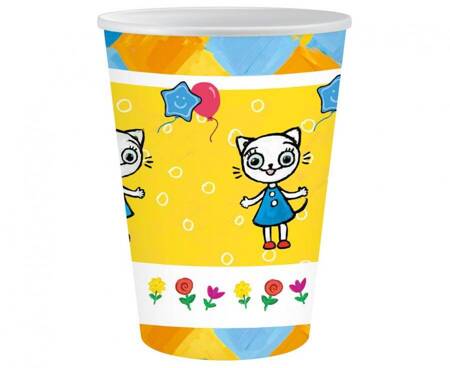 Kitty Kotty Paper Cups 250 ml, 6 pcs