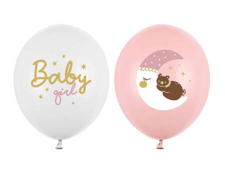 Latex Balloons 30 cm, Baby girl, 50 pieces.