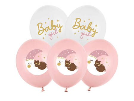 Latex Balloons 30 cm, Baby girl, 50 pieces.