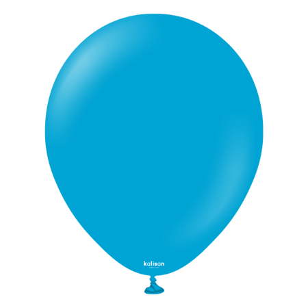 Latex Balloons Caribbean Blue, 13cm, 100 pcs.