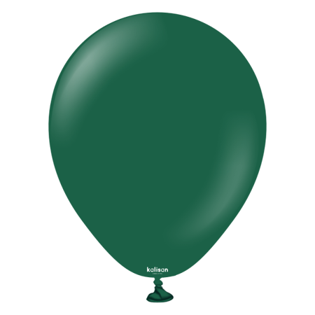 Latex Balloons Kalisan Standard Dark Green, 30cm, 100 pcs.