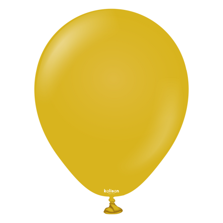 Latex Balloons Retro Mustard, 13cm, 100 pcs.