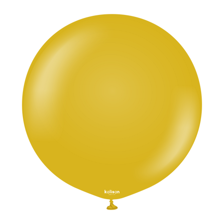 Latex Balloons Retro Mustard, 45cm, 25 pcs.