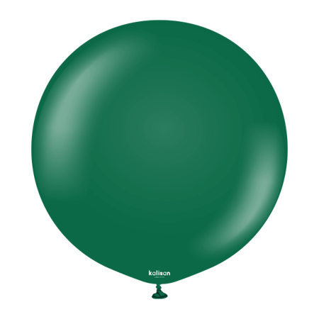 Latex Balloons Standard Dark Green, 60cm, 2 pcs.