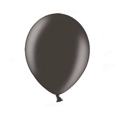 Latex balloon D5 Metallic Black 12cm, 100 pcs