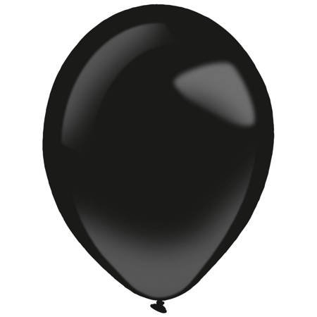 Latex balloons Decorator Fashion Jet Black, 35cm, 50 pcs