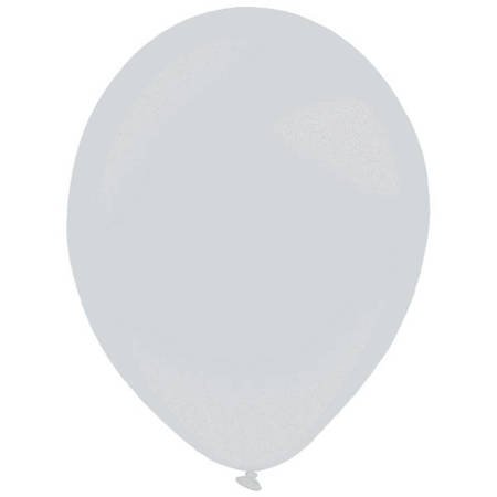 Latex balloons Decorator Metallic Silver, 35cm, 50 pcs