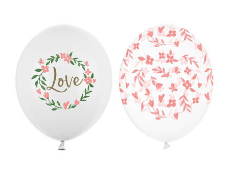 Latex balloons Love Valentine's Day flowers 30cm, 50 pieces