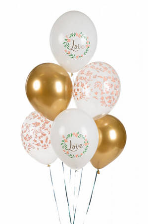 Latex balloons Love Valentine's Day flowers 30cm, 50 pieces