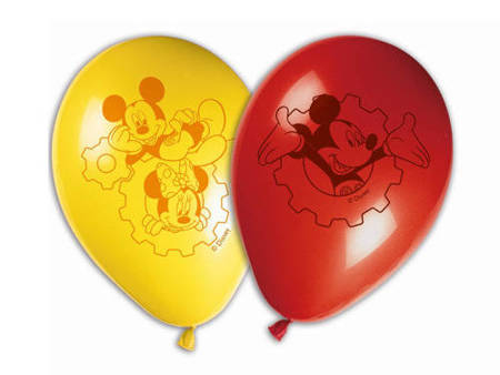 Latex balloons Mickey Mouse 28 cm, 8 pcs