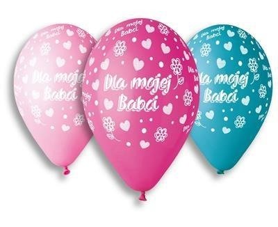 Latex balloons, for my Grandma, 32.5 cm, 5 pcs.