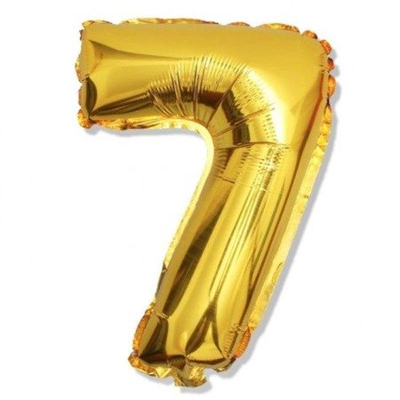 Number 7 Foil Balloon 42 inch, Gold