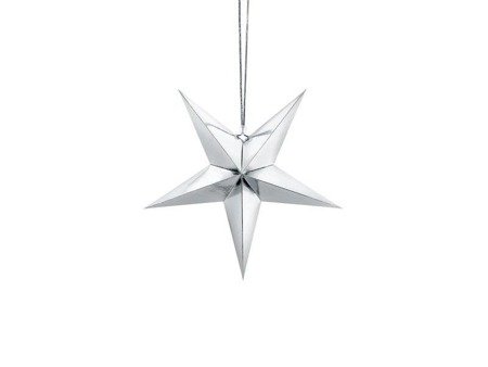 Paper Star, 30cm, silver