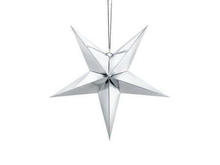 Paper Star, 45cm, silver