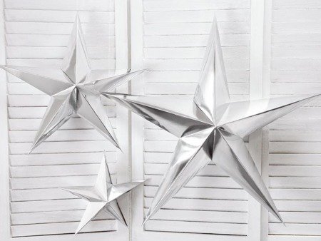 Paper Star, 45cm, silver