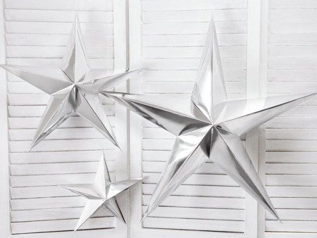Paper Star, 70cm, silver