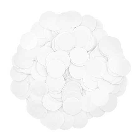 Paper confetti for balloons - white, 500g