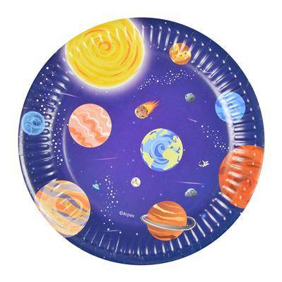 Paper plates Galaxy Kosmos, 18cm, 8 pcs