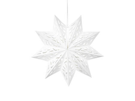 Paper star, white, 50cm, 