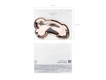 Penis plates, Rose Gold, 26.5 cm