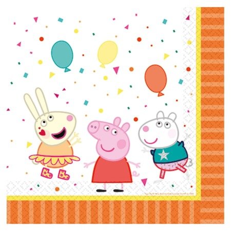 Peppa Pig napkins 33 x 33 cm, 16 pcs
