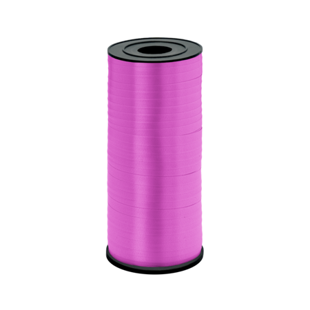 Plastic ribbon, dark pink / fuchsia 5mm / 92m