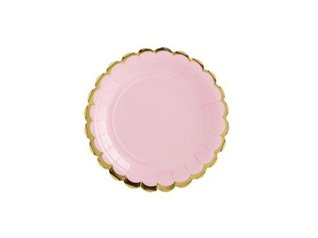 Plates, bright pink, 18 cm (1 op. / 6 pcs.)