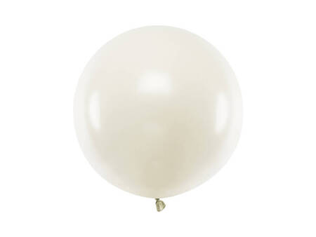 Round balloon, Pastel Light Cream, 60 cm, 1 pcs