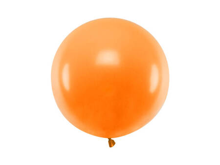 Round balloon, Pastel Mandarin Orange, 60 cm, 1 pcs