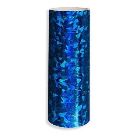 Streamers holographic blue, 4m. 19 pcs.